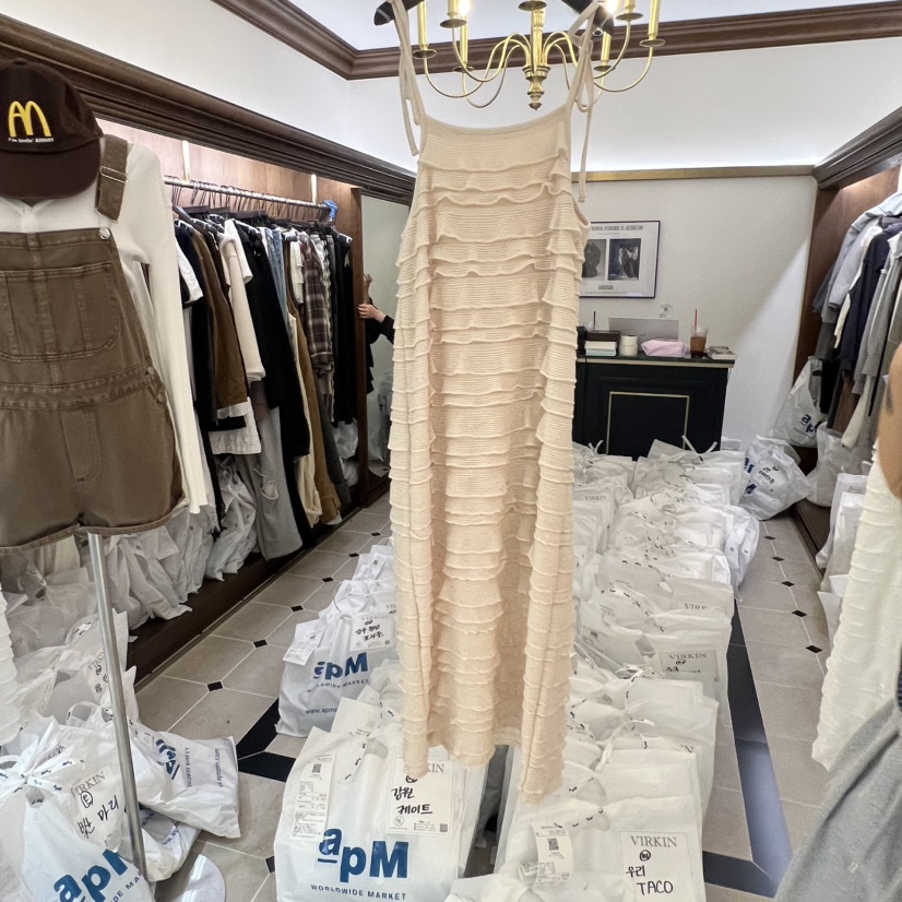 VIRKIN韓國直郵㊣女士新品人氣推薦真品25秋冬時尚連衣裙長款VIRKIN連衣裙圖色2