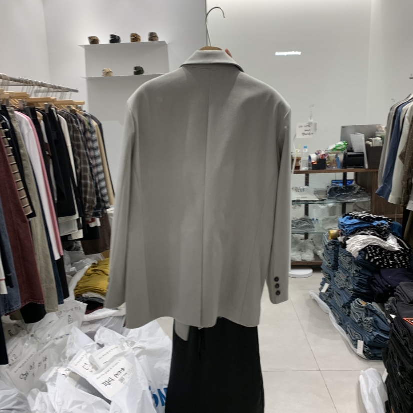 ANN MARGRET韓國直郵㊣女裝新款真品夾克假兩件羊毛GRETA.Y夾克