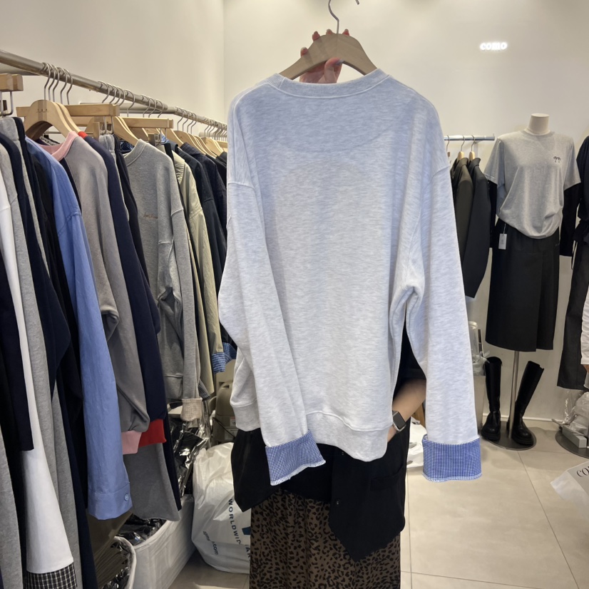TAN&amp;COMO東大門㊣代購女士新品人氣推薦休閑25秋冬衛衣tan-COMO衛衣