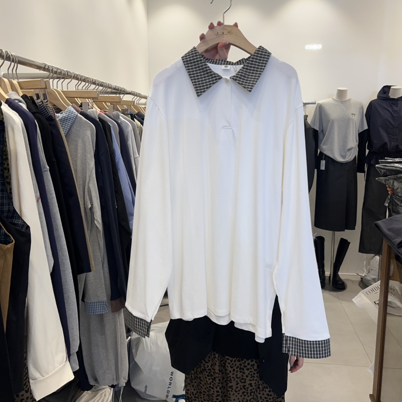 TAN&COMO東大門㊣代購女裝新品真品休閑熱賣25秋冬長袖T恤tan-COMO長袖T恤