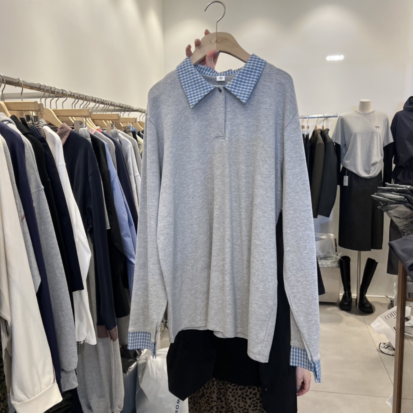 TAN&COMO東大門㊣代購女裝新品真品休閑熱賣25秋冬長袖T恤tan-COMO長袖T恤圖色2