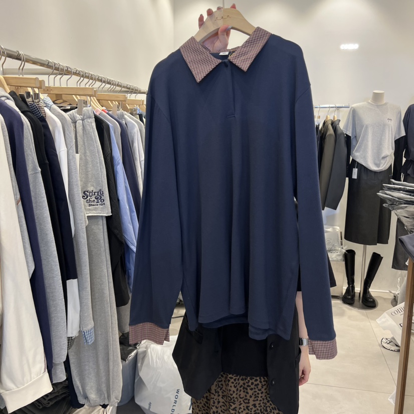 TAN&COMO東大門㊣代購女裝新品真品休閑熱賣25秋冬長袖T恤tan-COMO長袖T恤圖色3