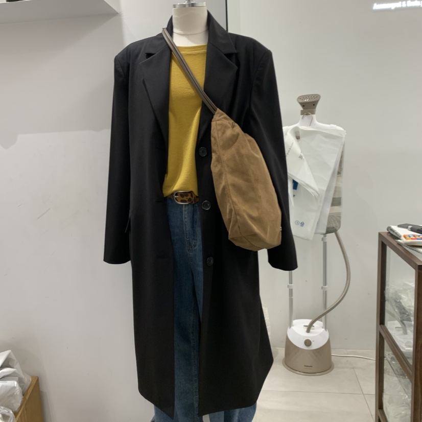 ANN MARGRET韓國直郵㊣女裝新款25秋冬長款風衣不含包GRETA.Y長款風衣圖色2