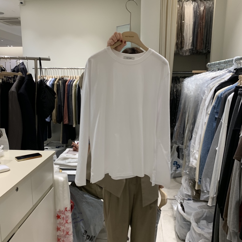 NAVYBURST東大門㊣實拍女士新品真品職業推薦人氣25秋冬長袖T恤NAVY BURST長袖T恤
