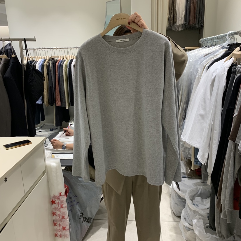 NAVYBURST東大門㊣實拍女士新品真品職業推薦人氣25秋冬長袖T恤NAVY BURST長袖T恤圖色2
