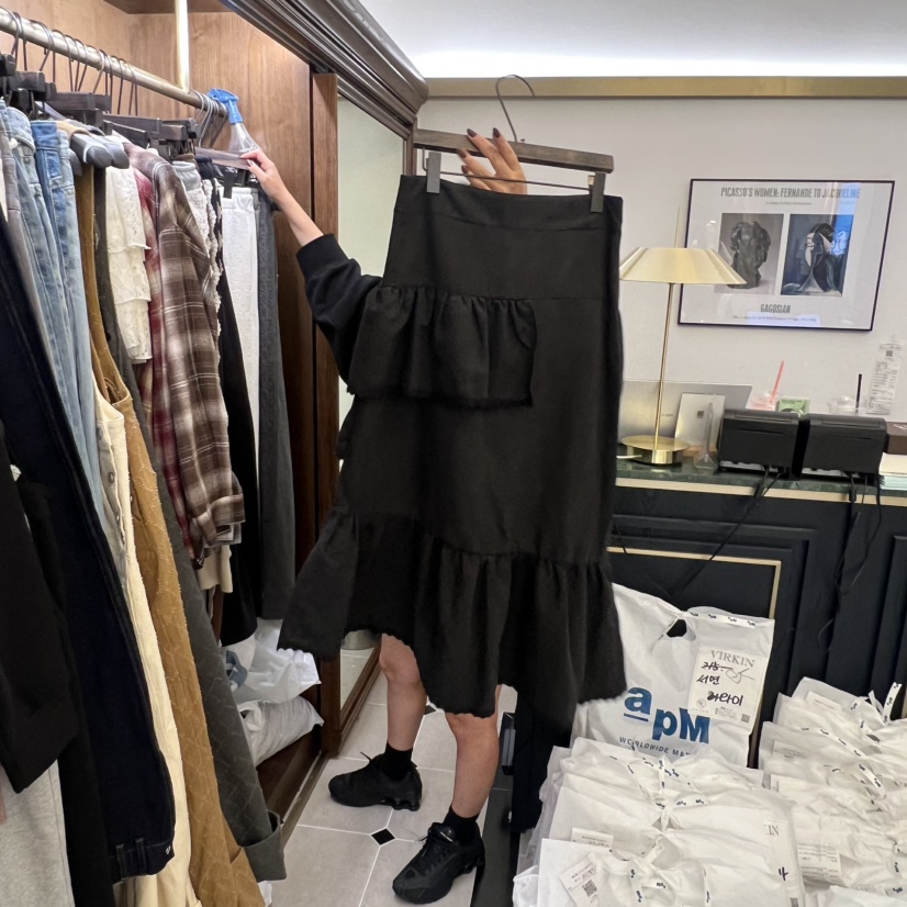 VIRKIN韓國直郵㊣女裝新品推薦熱賣休閑真品時尚半身裙中短裙VIRKIN半身裙/中短裙