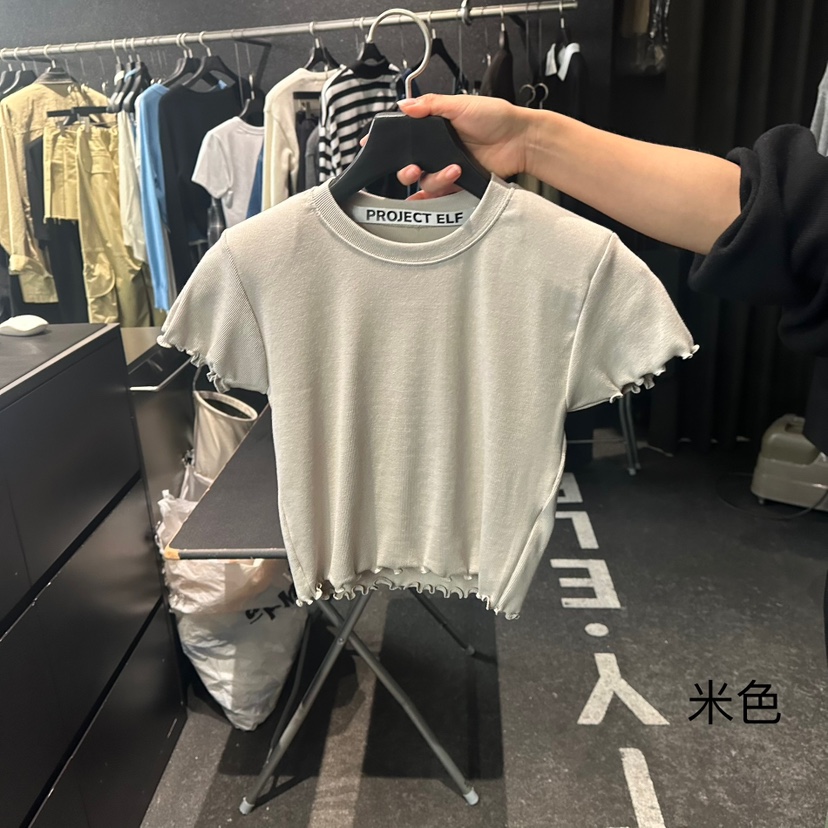 ELF-L韓國直郵㊣女裝新款25秋冬職業推薦人氣熱賣時尚休閑T恤PROJECT ELF/ELF-LT恤圖色2