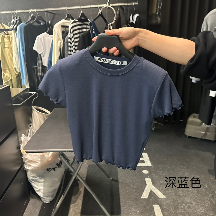 ELF-L韓國直郵㊣女裝新款25秋冬職業推薦人氣熱賣時尚休閑T恤PROJECT ELF/ELF-LT恤圖色3
