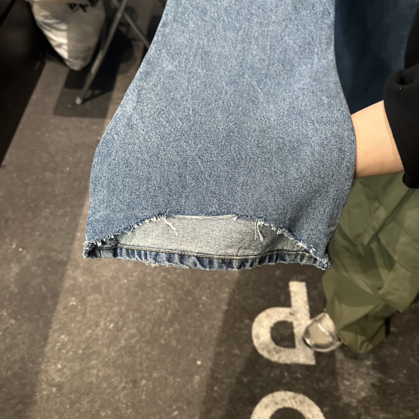 ELF-L韓國代購㊣女裝新品25秋冬休閑職業時尚推薦牛仔褲寬松PROJECT ELF/ELF-L牛仔褲