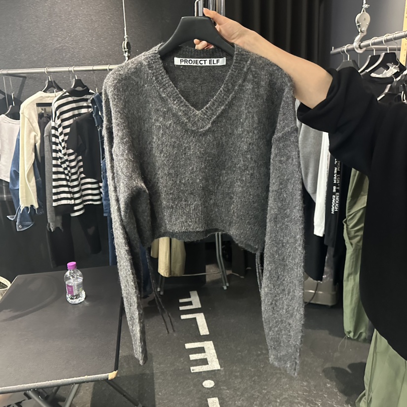 ELF-L韓國直郵㊣女裝新品熱賣人氣推薦休閑25秋冬職業針織衫PROJECT ELF/ELF-L針織衫圖色2