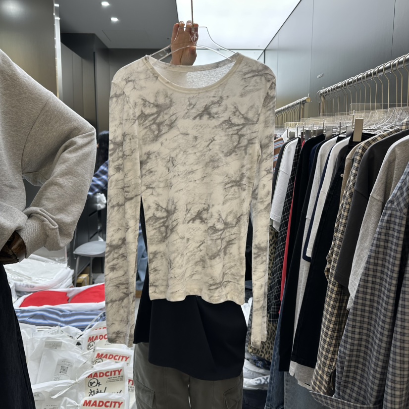 MADCITY韓國直郵㊣女士新款人氣推薦職業熱賣真品25秋冬長袖T恤MADCITY長袖T恤圖色2
