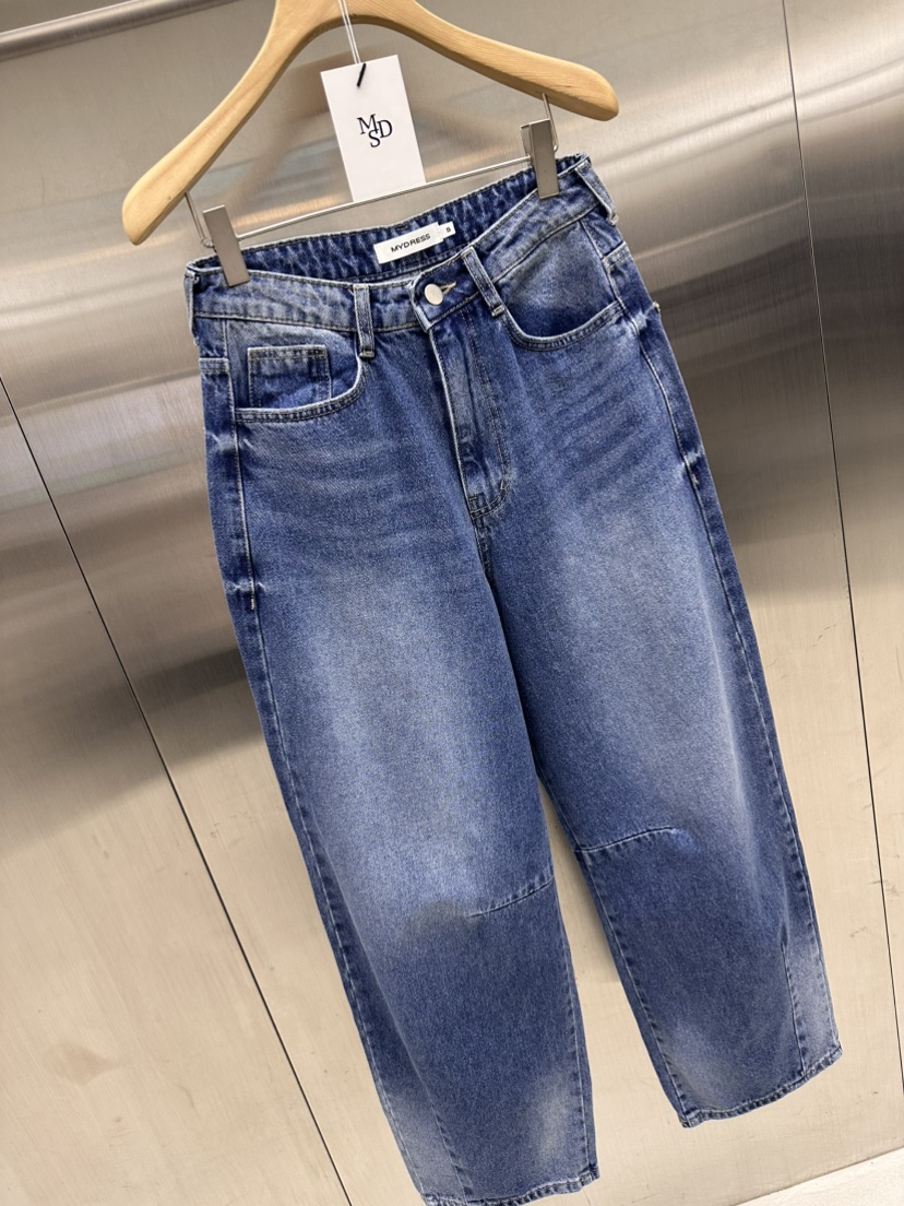 MYDRESS東大門㊣代購女裝新款休閑25秋冬時尚推薦熱賣牛仔褲MYDRESS牛仔褲