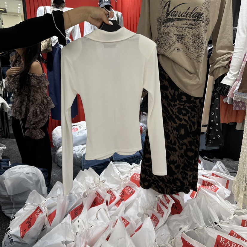 RARE CLOSET韓國直郵㊣女裝新品職業推薦25秋冬針織衫拉鏈RARE CLOSET針織衫