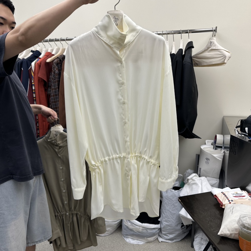 AMOEBA東大門㊣實拍女裝新品休閑職業人氣時尚真品襯衫蕾絲衫AMOEBA襯衫/蕾絲衫