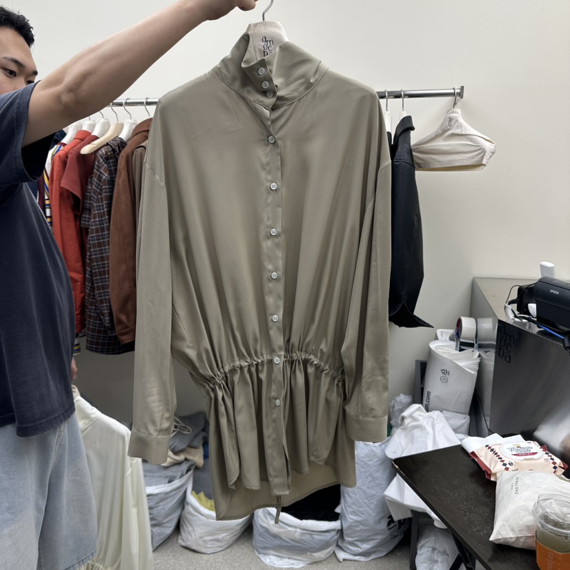 AMOEBA東大門㊣實拍女裝新品休閑職業人氣時尚真品襯衫蕾絲衫AMOEBA襯衫/蕾絲衫圖色2