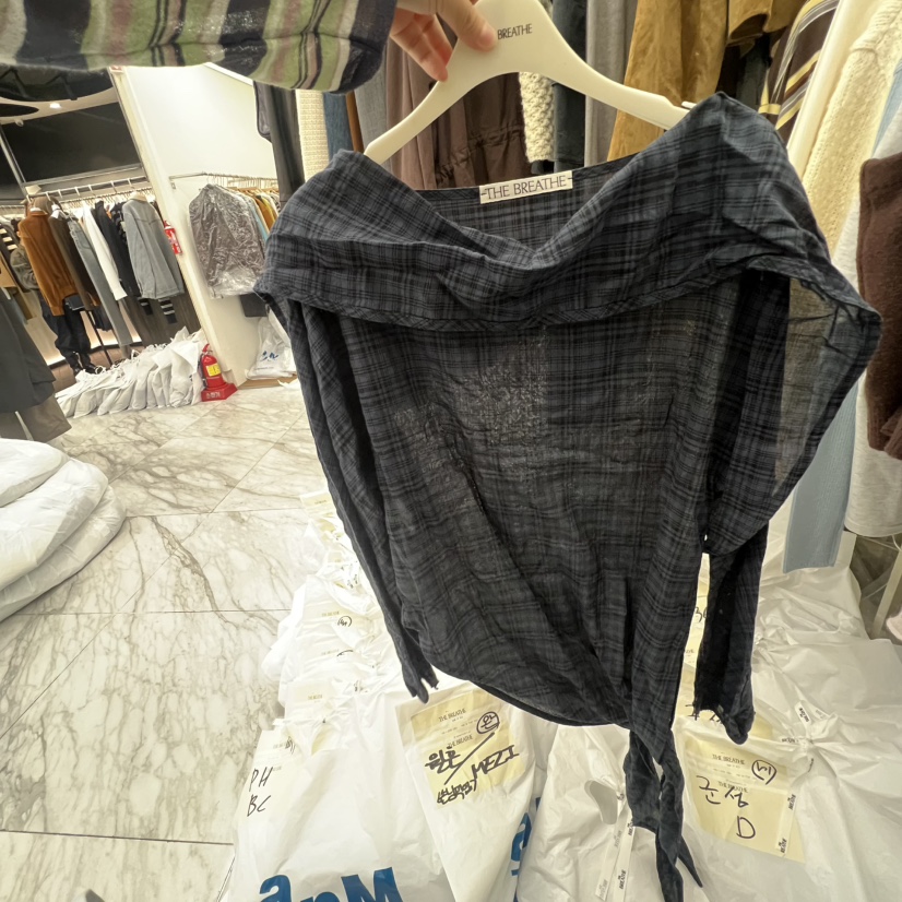 BREATHE東大門㊣代購女士新品真品25秋冬休閑人氣襯衫蕾絲衫BREATHE襯衫/蕾絲衫圖色2