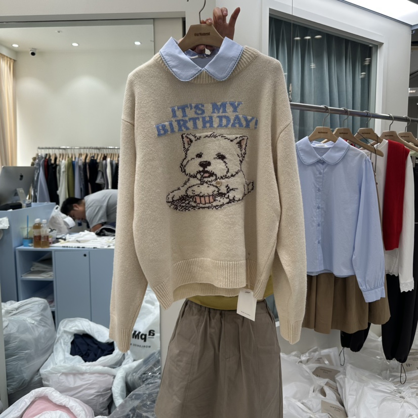 OURMOMENT東大門㊣實拍女士新款時尚人氣休閑職業熱賣推薦毛衣OURMOMENT毛衣
