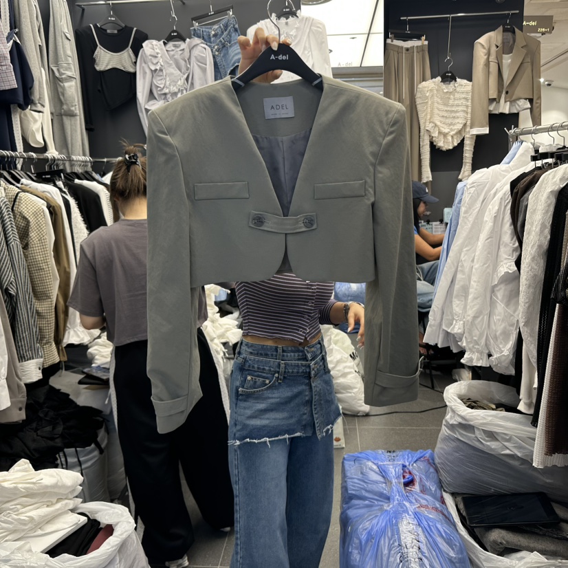 A-DEL東大門㊣實拍女士新品25秋冬休閑推薦時尚職業真品夾克A-DEL夾克圖色1