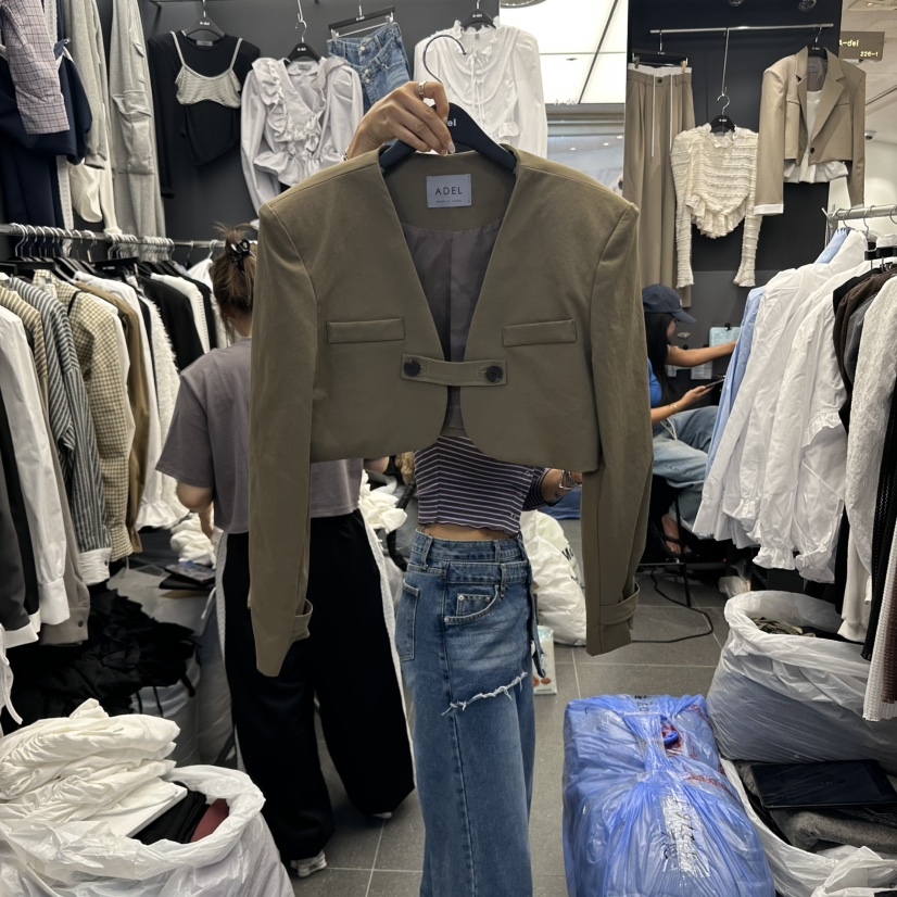 A-DEL東大門㊣實拍女士新品25秋冬休閑推薦時尚職業真品夾克A-DEL夾克圖色2