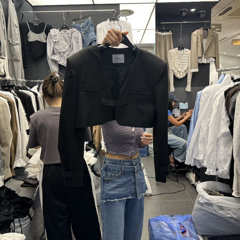 A-DEL東大門㊣實拍女士新品25秋冬休閑推薦時尚職業真品夾克A-DEL夾克圖色3