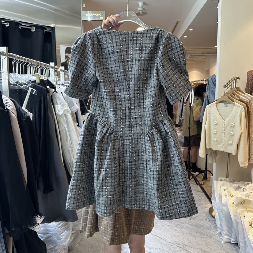 CHEAP-CHIC東大門㊣實拍女裝新品真品人氣時尚職業連衣裙格紋CHEAP-CHIC/CHARLES THE SECOND連衣裙