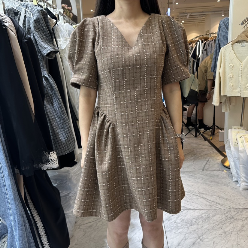 CHEAP-CHIC東大門㊣實拍女裝新品真品人氣時尚職業連衣裙格紋CHEAP-CHIC/CHARLES THE SECOND連衣裙