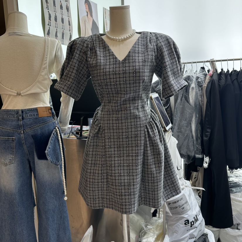 CHEAP-CHIC東大門㊣實拍女裝新品真品人氣時尚職業連衣裙格紋CHEAP-CHIC/CHARLES THE SECOND連衣裙圖色2