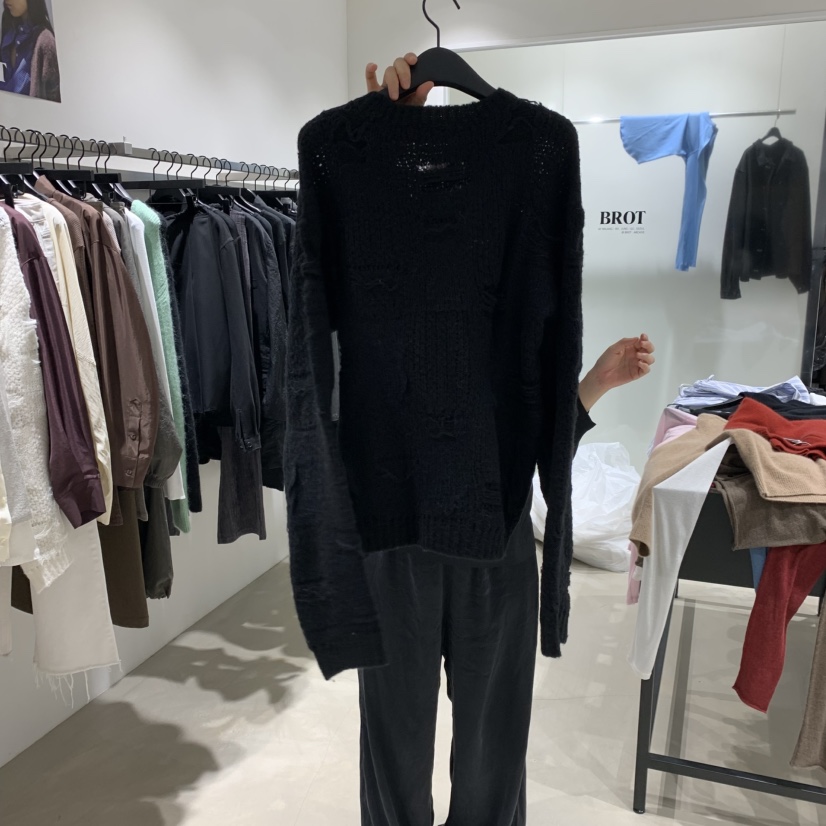BROT韓國代購㊣女士新品人氣熱賣休閑時尚職業真品推薦毛衣BROT毛衣