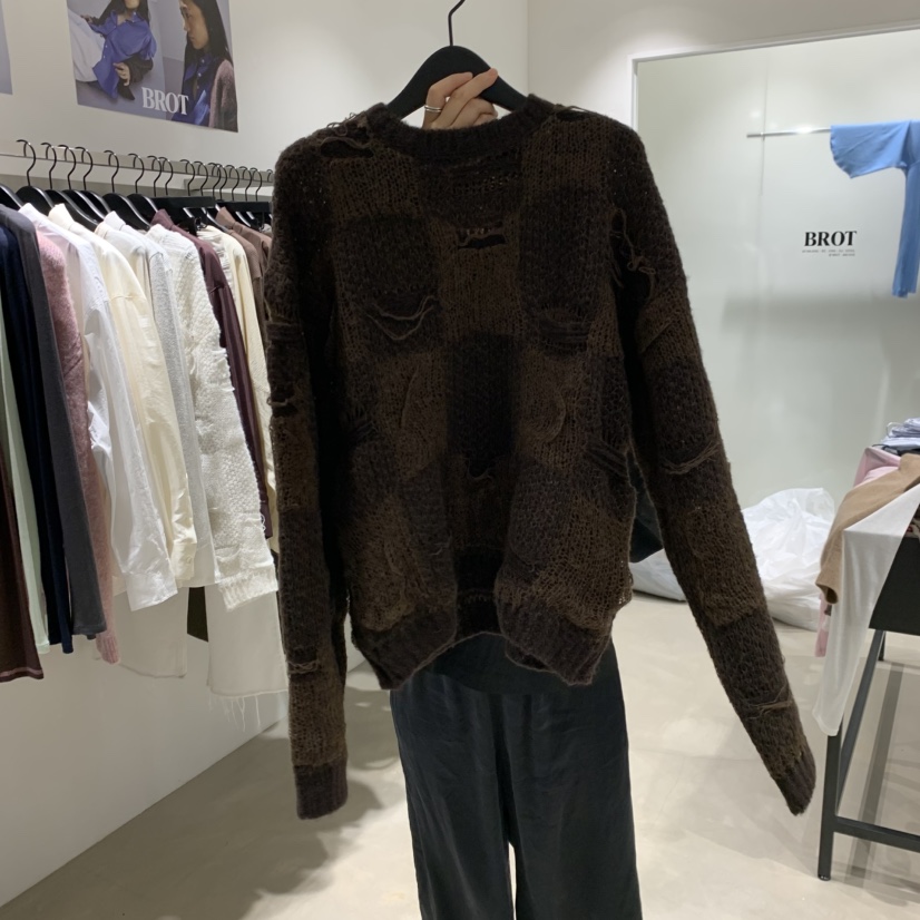 BROT韓國代購㊣女士新品人氣熱賣休閑時尚職業真品推薦毛衣BROT毛衣