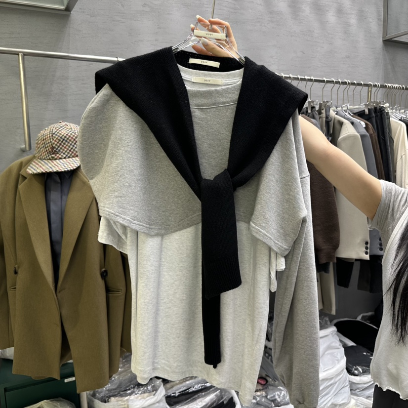 UOOV東大門㊣實拍女裝新品25秋冬人氣真品職業圍巾披肩披肩UOOV圍巾/披肩圖色5