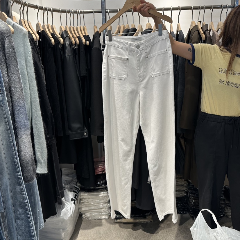 HABLE東大門㊣代購女裝新品熱賣職業推薦休閑人氣休閑褲口袋HABLE休閑褲