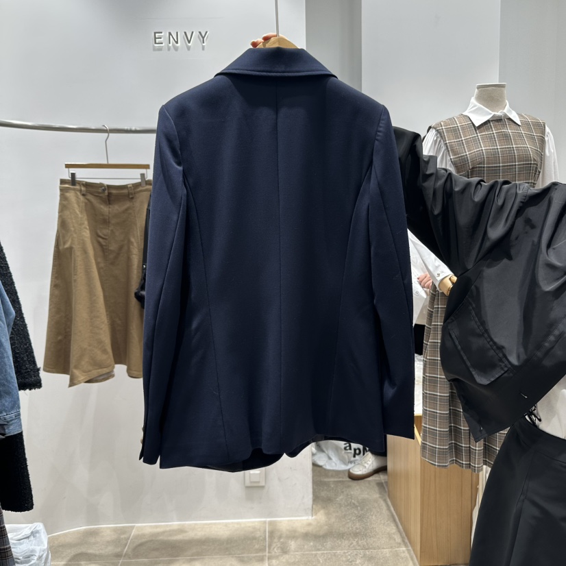 ENVY韓國直郵㊣女裝新品25秋冬熱賣時尚人氣真品職業夾克刺繡ENVY夾克