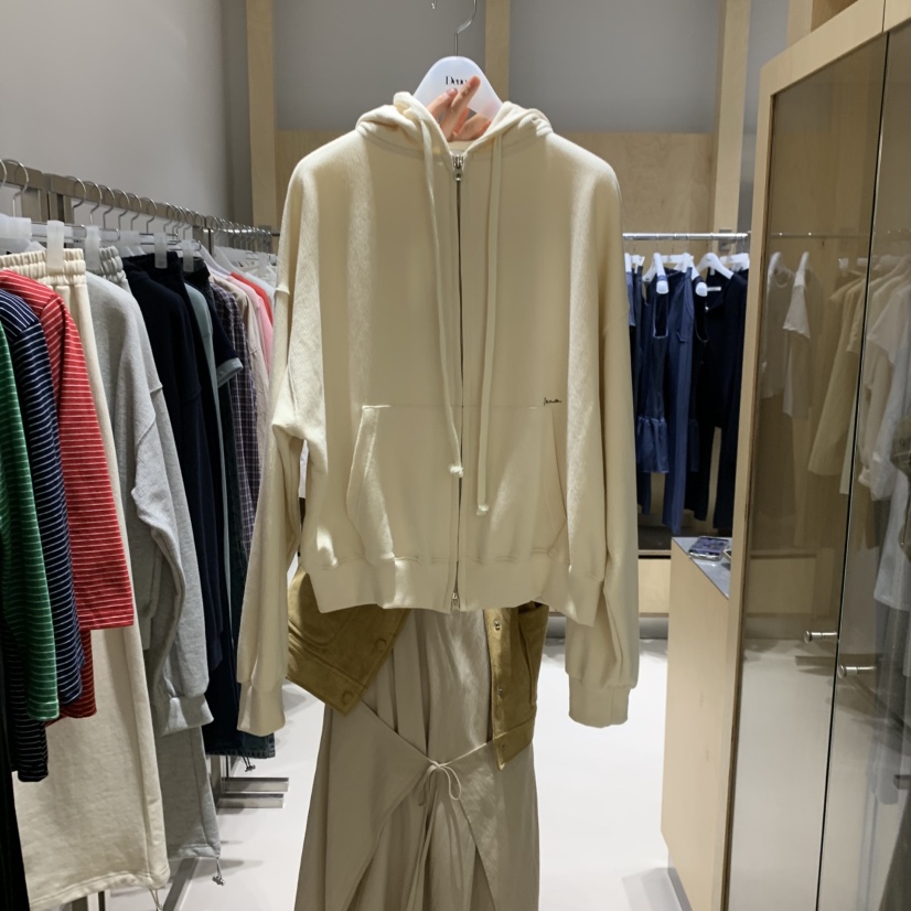 DEUO東大門㊣代購女士新品25秋冬休閑時尚熱賣衛衣連帽拉鏈衫DEUO衛衣