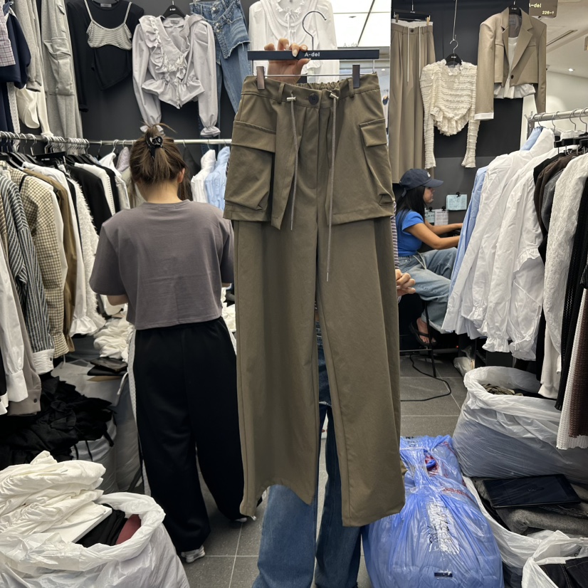 A-DEL東大門㊣直郵女裝新品真品25秋冬熱賣推薦休閑休閑褲A-DEL休閑褲圖色2