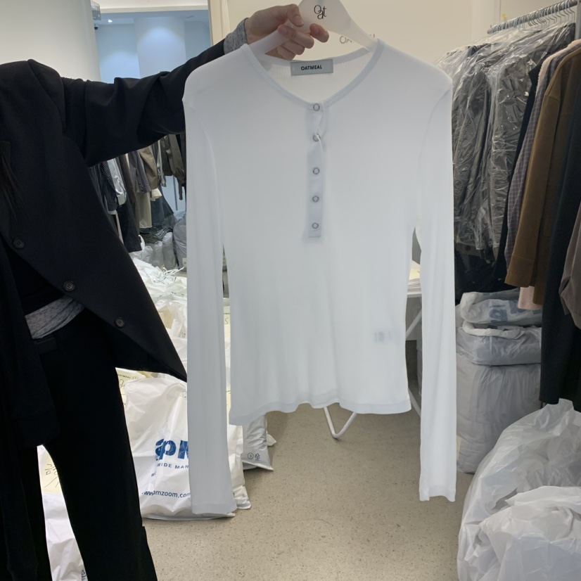 OATMEAL東大門㊣實拍女裝新品熱賣休閑真品時尚推薦長袖T恤OATMEAL長袖T恤圖色4