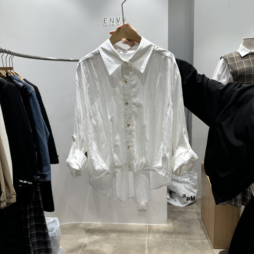 ENVY東大門㊣直郵女裝新品25秋冬職業時尚推薦熱賣襯衫蕾絲衫ENVY襯衫/蕾絲衫