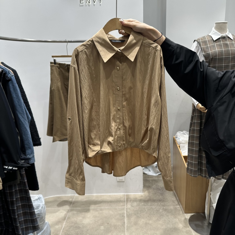 ENVY東大門㊣直郵女裝新品25秋冬職業時尚推薦熱賣襯衫蕾絲衫ENVY襯衫/蕾絲衫圖色2