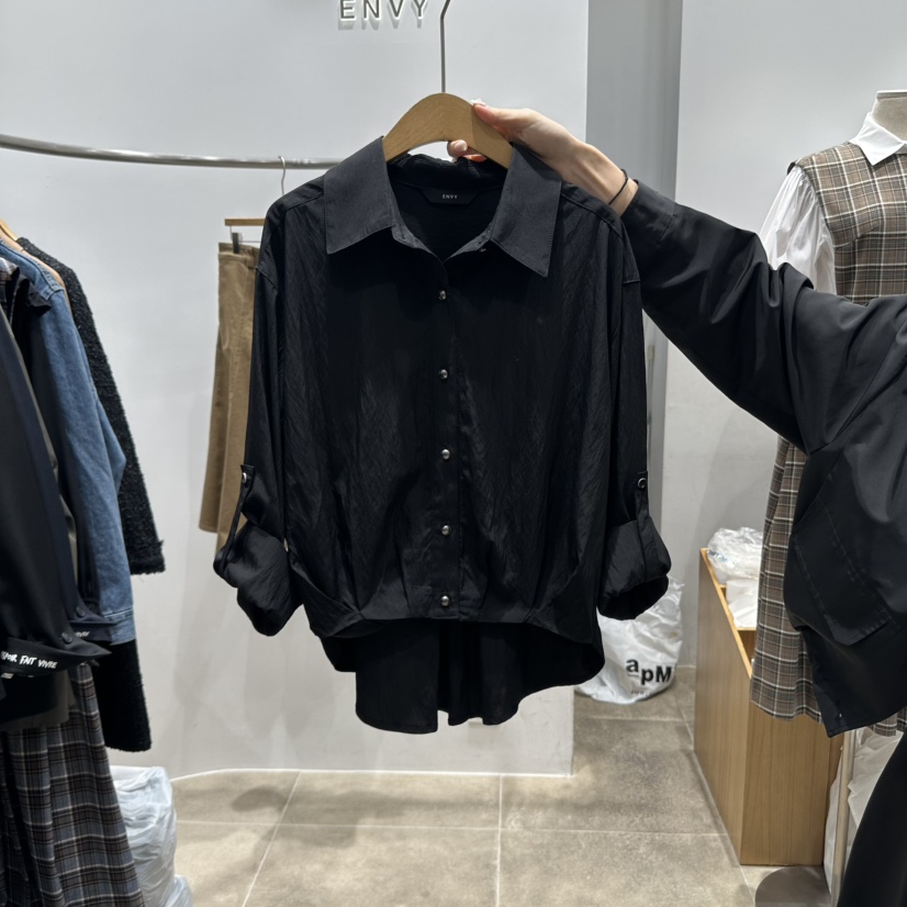 ENVY東大門㊣直郵女裝新品25秋冬職業時尚推薦熱賣襯衫蕾絲衫ENVY襯衫/蕾絲衫圖色3