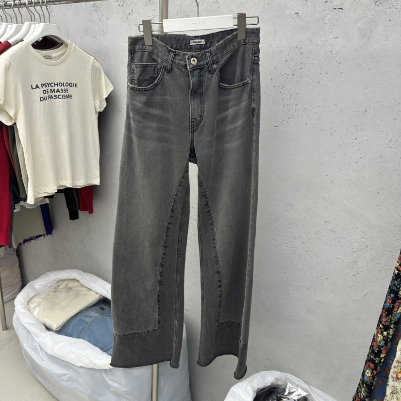 6PENCE-P韓國代購㊣女士新品人氣休閑真品25秋冬牛仔褲不含腰帶6PENCE-P牛仔褲