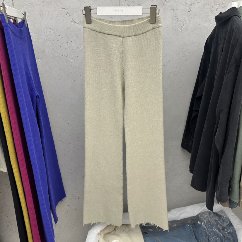 6PENCE-P東大門㊣實拍女士新款職業休閑25秋冬熱賣休閑褲羅紋6PENCE-P休閑褲圖色5
