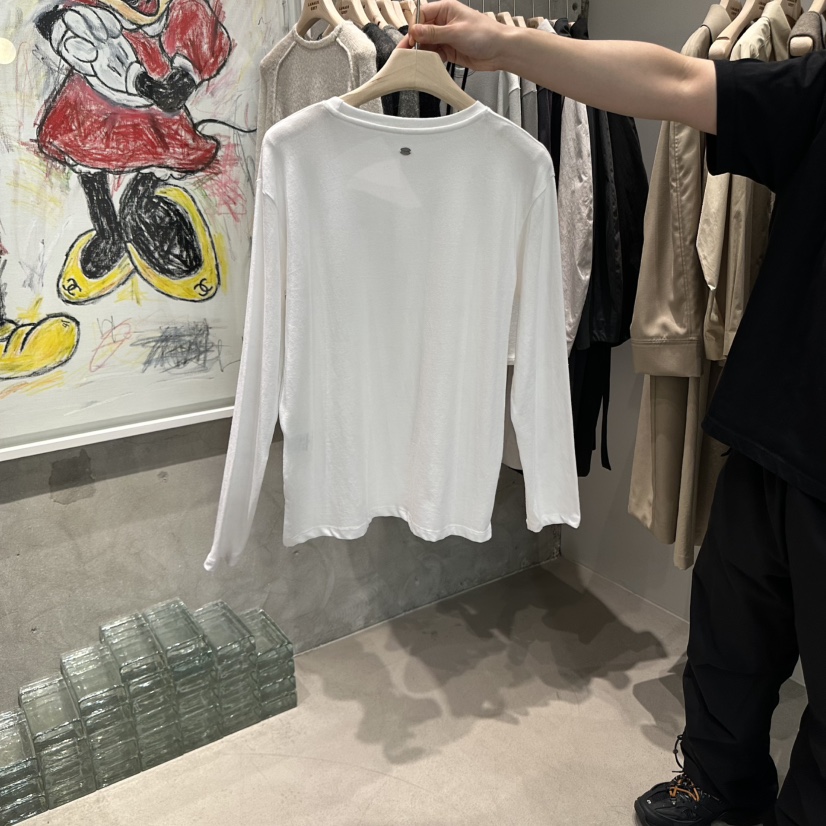 LAMAGIEPIE東大門㊣實拍女裝新品推薦人氣職業25秋冬長袖T恤LAMAGIE GREY長袖T恤