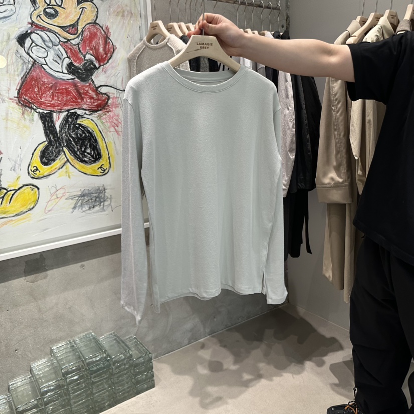 LAMAGIEPIE東大門㊣實拍女裝新品推薦人氣職業25秋冬長袖T恤LAMAGIE GREY長袖T恤圖色2