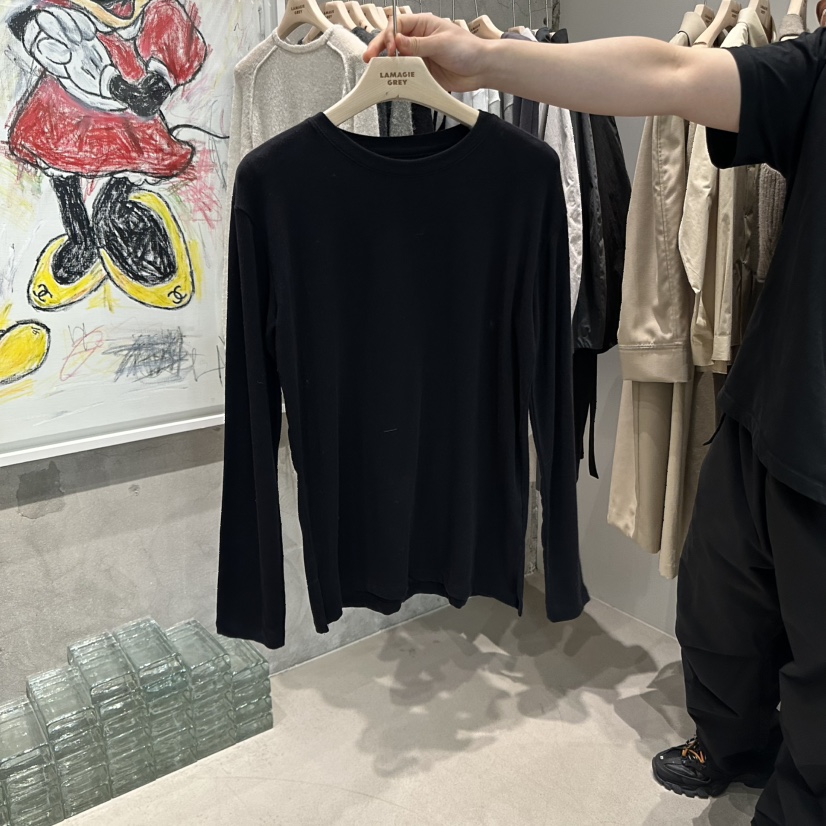 LAMAGIEPIE東大門㊣實拍女裝新品推薦人氣職業25秋冬長袖T恤LAMAGIE GREY長袖T恤圖色5