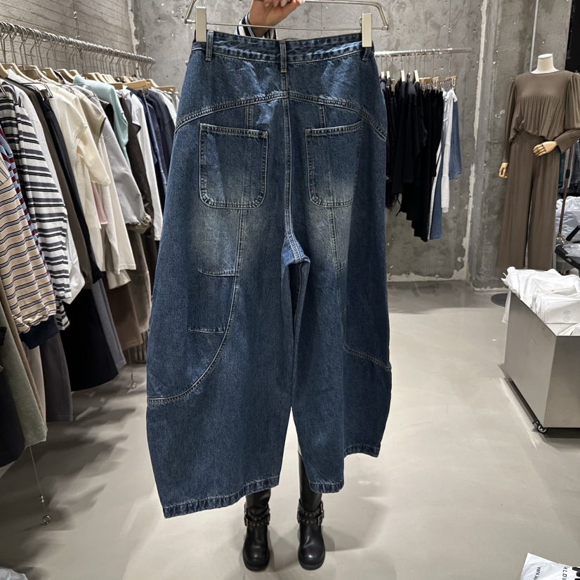 JUNI韓國直郵㊣女裝新款推薦職業25秋冬熱賣人氣休閑牛仔褲my juni牛仔褲