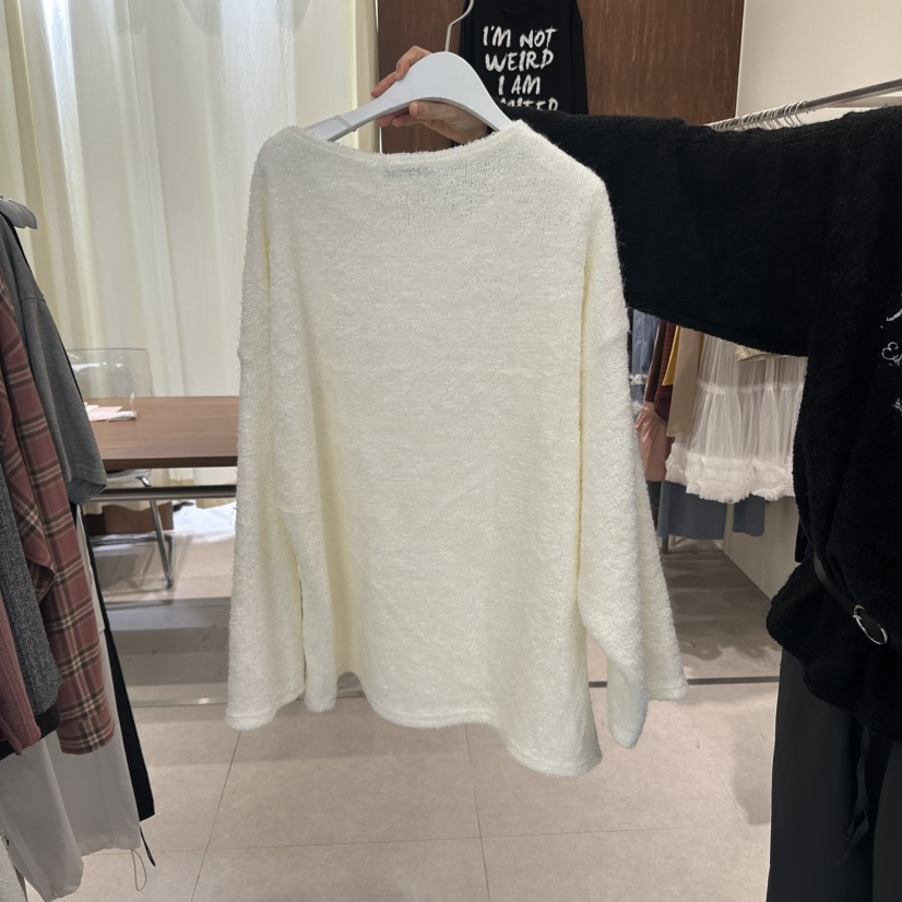 BUCKLE韓國直郵㊣女裝新品25秋冬休閑職業真品人氣針織衫露肩BUCKLE針織衫