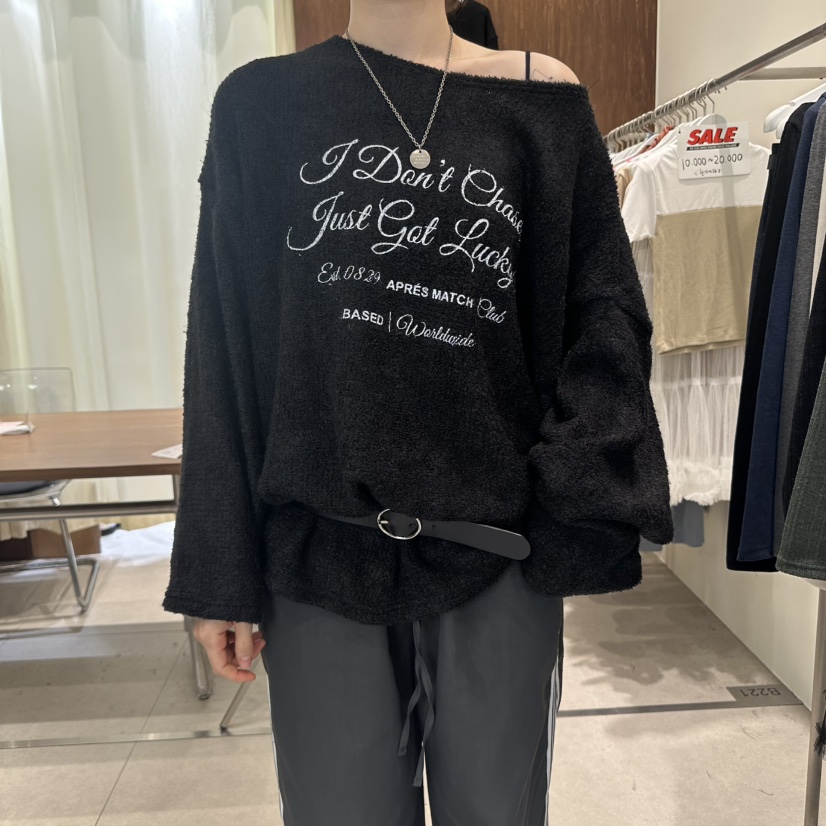 BUCKLE韓國直郵㊣女裝新品25秋冬休閑職業真品人氣針織衫露肩BUCKLE針織衫