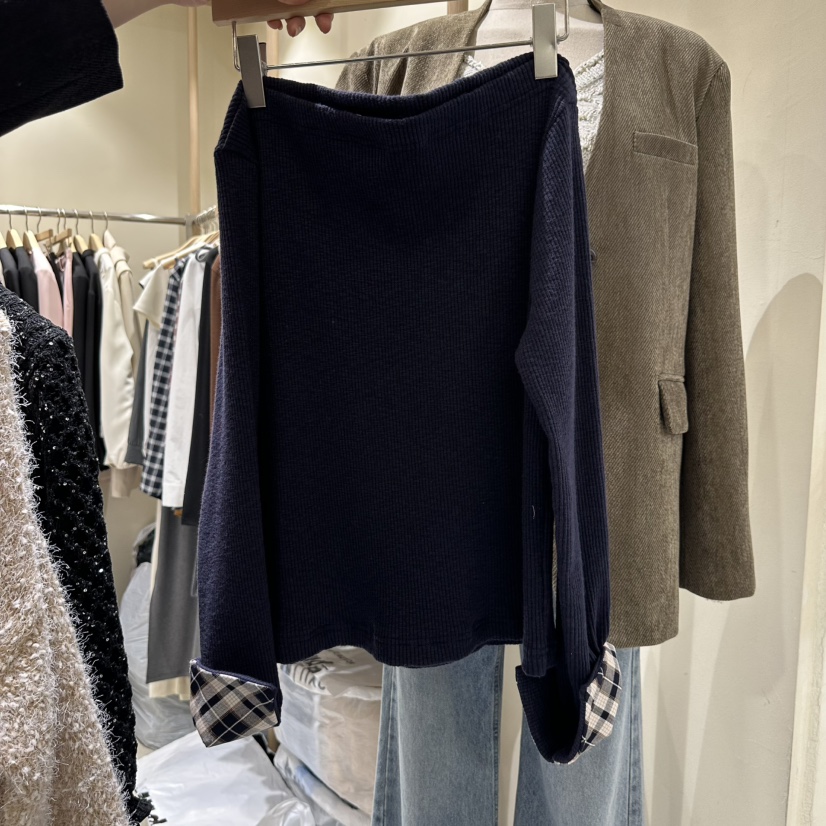 VINTAGE VIBE東大門㊣直郵女士新品時尚真品熱賣人氣長袖T恤VINTAGE VIBE長袖T恤圖色2