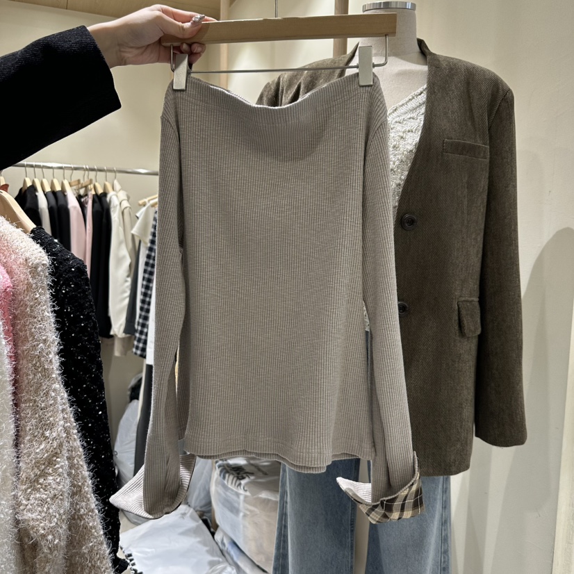 VINTAGE VIBE東大門㊣直郵女士新品時尚真品熱賣人氣長袖T恤VINTAGE VIBE長袖T恤圖色3