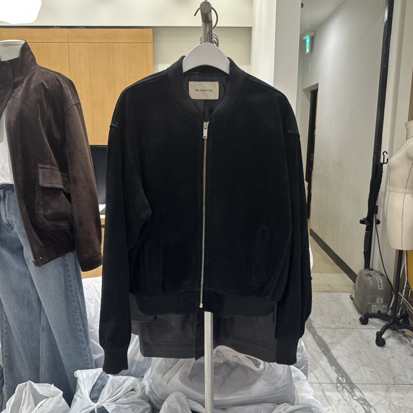 THE SIGNATURE東大門㊣實拍女士新品熱賣人氣休閑夾克絨面革THE SIGNATURE夾克圖色2