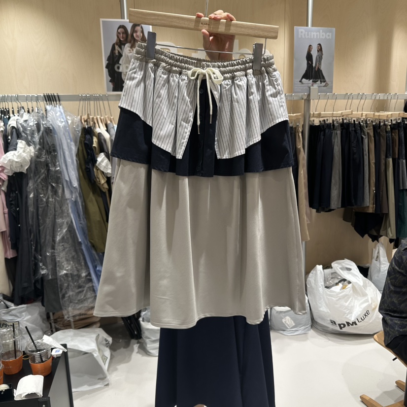 RUMBA東大門㊣代購女士新品職業25秋冬時尚人氣休閑真品長裙RUMBA長裙
